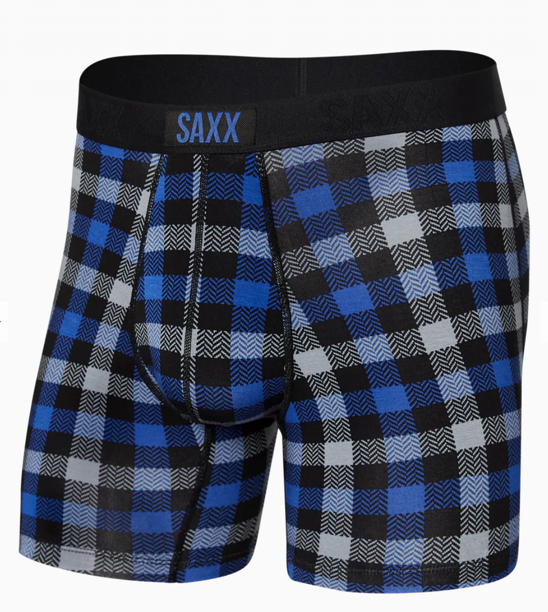SAXX Vibe Fish And Chips Pattern Boxer Briefs, Underwear