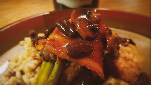 WROC Recipes: Bacon Wrapped Duck Breast with Mushroom Port Sauce