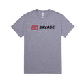 SAVAGE HEATHER GREY LOGO TEE