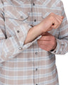 SIMMS M BRACKETT LONG SLEEVE FLANNEL SHIRT