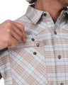 SIMMS M BRACKETT LONG SLEEVE FLANNEL SHIRT