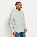 ORVIS TECH CHAMBRAY PLAID WORKSHIRT