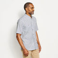 ORVIS S/S TECH CHAMBRAY PLAID WORKSH