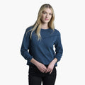 KHL W LOLA PULLOVER SWEATSHIRT - METAL_BLUE