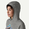 PATAGONIA W CAP COOL DAILY HOODY FITZ ROY NIMBUS