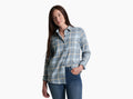 KHL W WHISPER FLANNEL LS - WINTER SKY