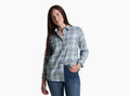 KHL W WHISPER FLANNEL LS - WINTER SKY