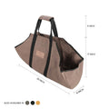 White Duck Outdoor Boat Shape Canvas Firewood Log Carriers