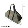 White Duck Outdoor Boat Shape Canvas Firewood Log Carriers