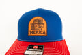 Merica Mullet Eagle Hat | Richardson 112 Leather Patch Trucker Hat