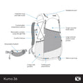 GOSSAMER GEAR KUMO 36 SUPERLIGHT BACKPACK