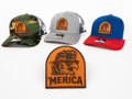 Merica Mullet Eagle Hat | Richardson 112 Leather Patch Trucker Hat