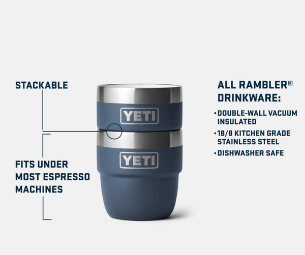 Yeti Rambler 4 oz Espresso Cup 2Pk - Quest Outdoors
