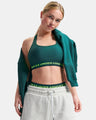UA CROSSBACK MID BRA - RACK_GREEN