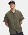 UA M EXPLOR AIRVENT WOVEN - MARINE_OD_GREEN