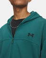 UA M RIVAL LIGHTWEIGHT FULL ZP - RACK_GREEN