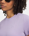 UA W EXPLOR ISOCHILL UPF TEE - PURPLE_CREST