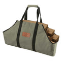 White Duck Outdoor Boat Shape Canvas Firewood Log Carriers