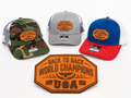 Back-to-Back World Champions USA Hat | Richardson 112 Leather Patch Trucker Hat