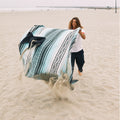 Poncho Towel: Baja Aqua