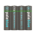 PALE BLUE AA RECHARGABLE BATTERY 4 PACK