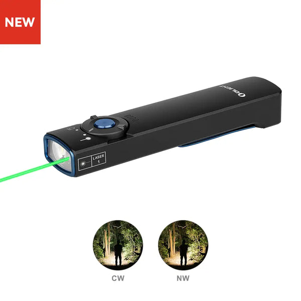 OLIGHT ARKFELD FLAT FLASHLIGHT WITH GREEN LASER – Wind River
